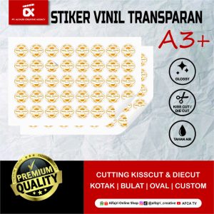 Stiker Transparan A3+