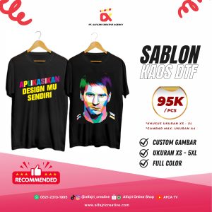 Kaos 30s Lengan Pendek (Sablon DTF)