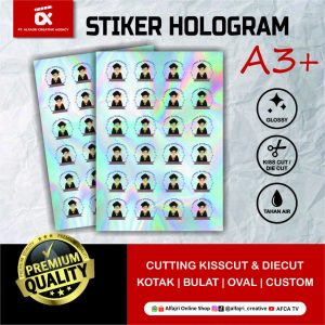 Stiker Hologram A3+